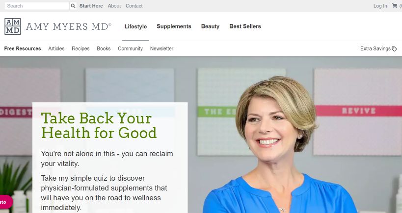 Amy Myers MD B2B Ecommerce