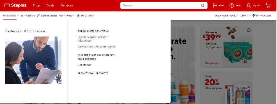 B2B Ecommerce Staples