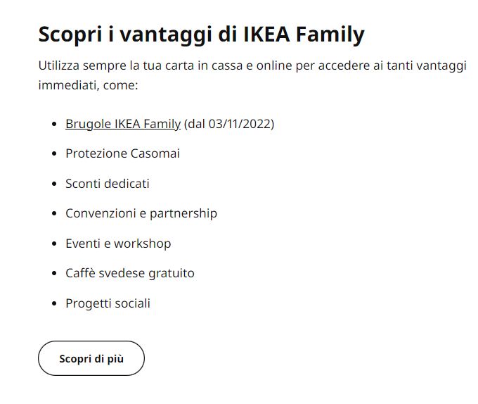 Esempi di fidelizzazione del cliente Ikea