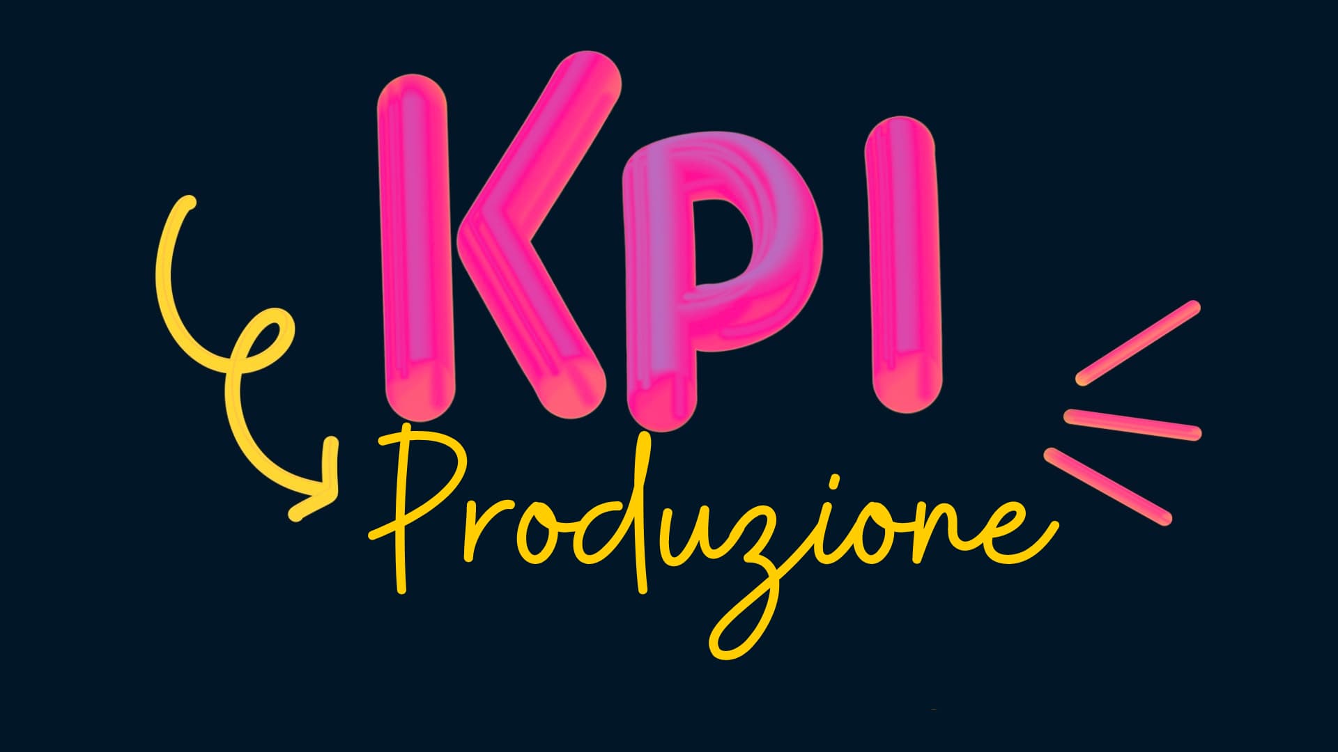 KPI di produzione