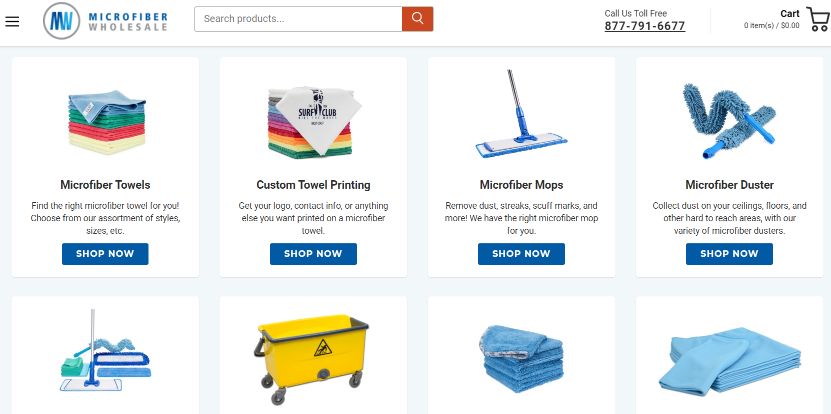 B2B Ecommerce Microfiber Wholesale