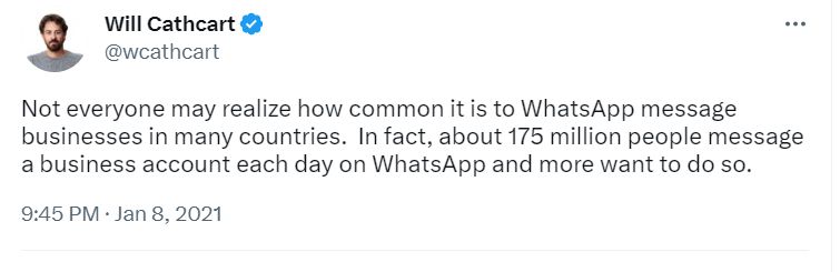 whatsapp will cathcart