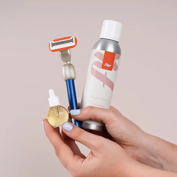 Fler- Hands holding product
