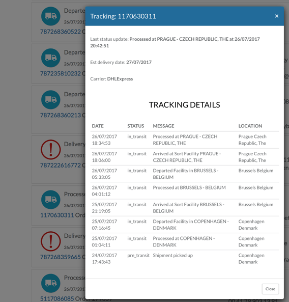 package tracking system