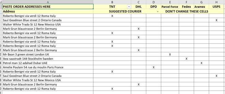 street address sorter