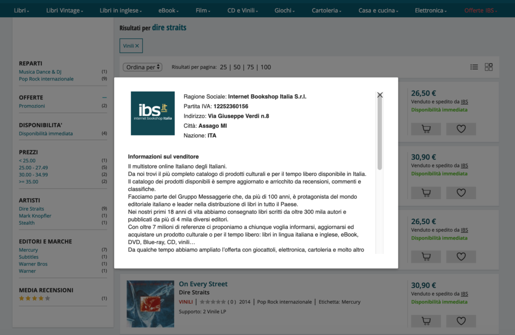 Seller Account IBS Marketplace