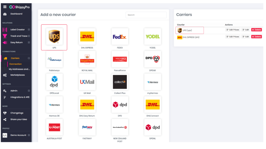 ShippyPro Platform: add all your stores in one click