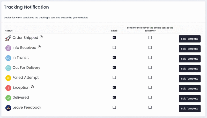 Tracking Notification ShippyPro