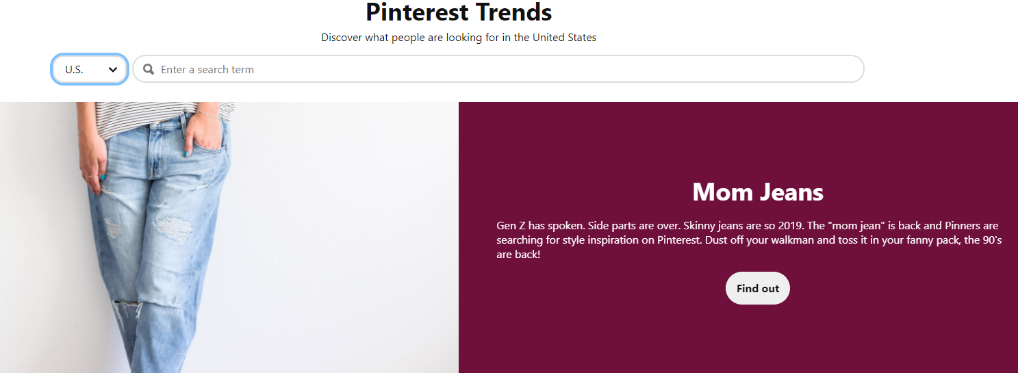Pinterest search trends