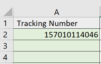 Delivery Tracking Template