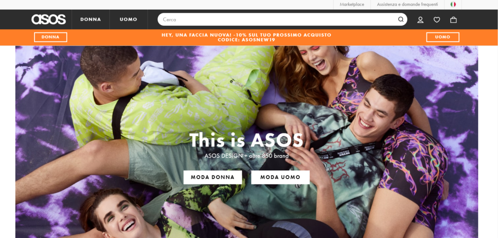 10 mejores Marketplaces en Italia: Asos