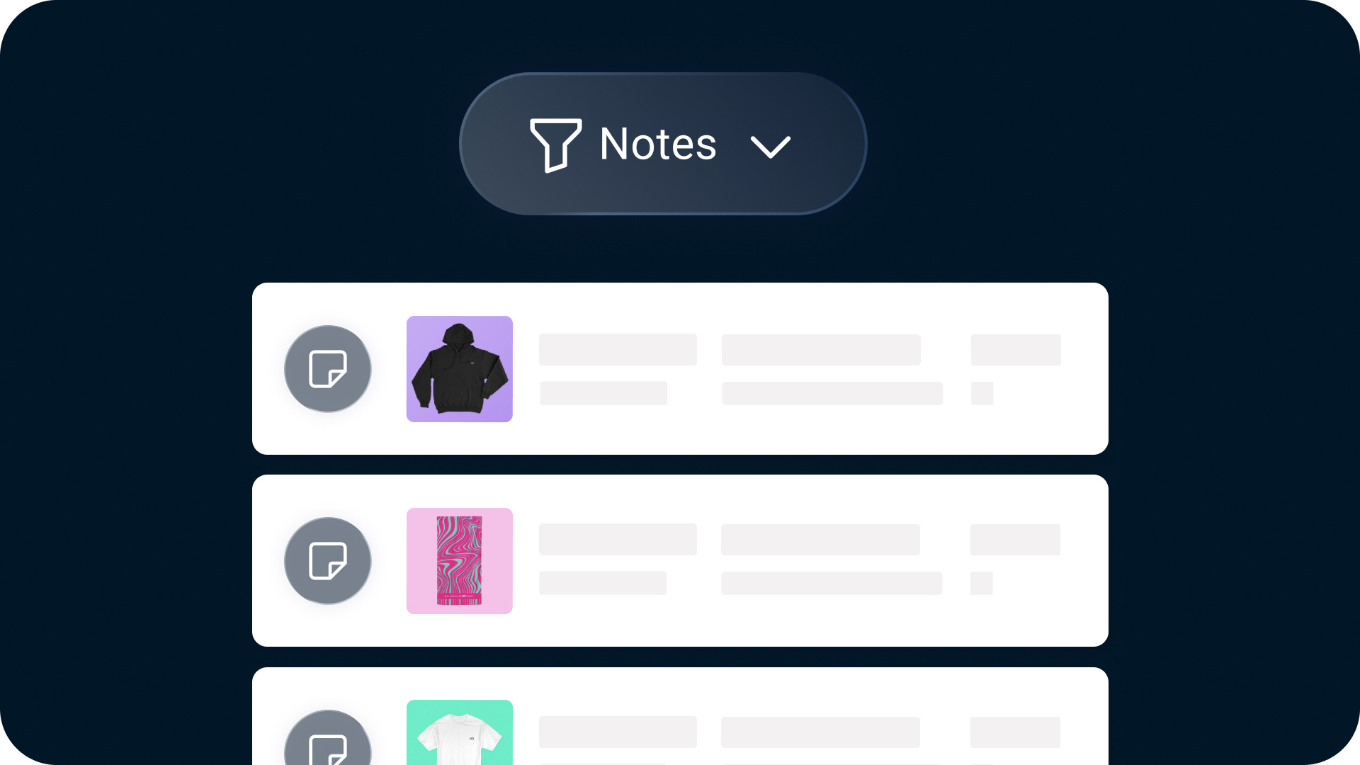 Notes filter