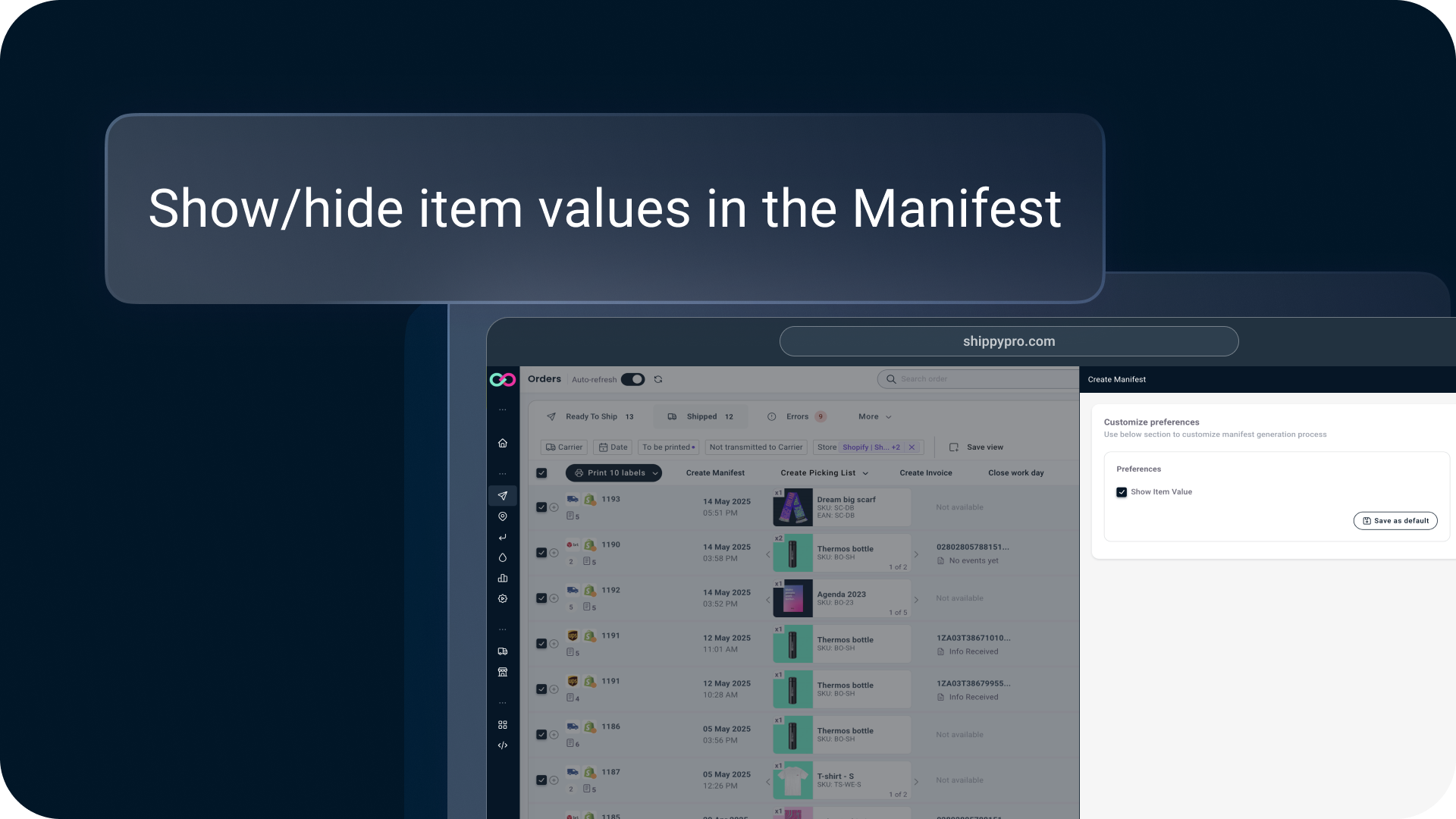 Nascondi valori nel Manifest