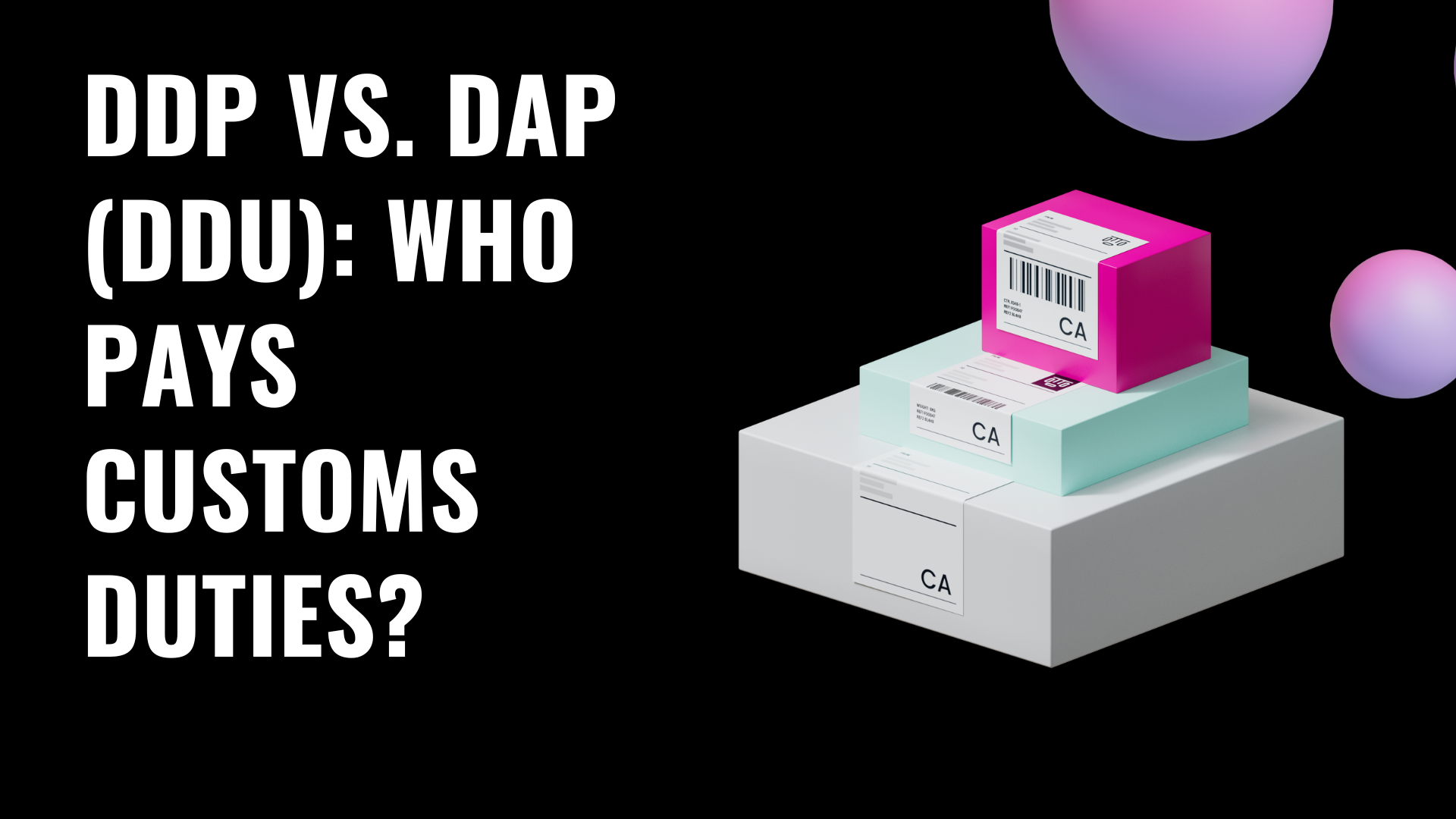 DDP vs. DAP (DDU): Who Pays Customs Duties? (2026 E-commerce Guide)