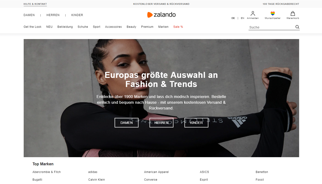 Zalando, uno dei migliori marketplace in Germania