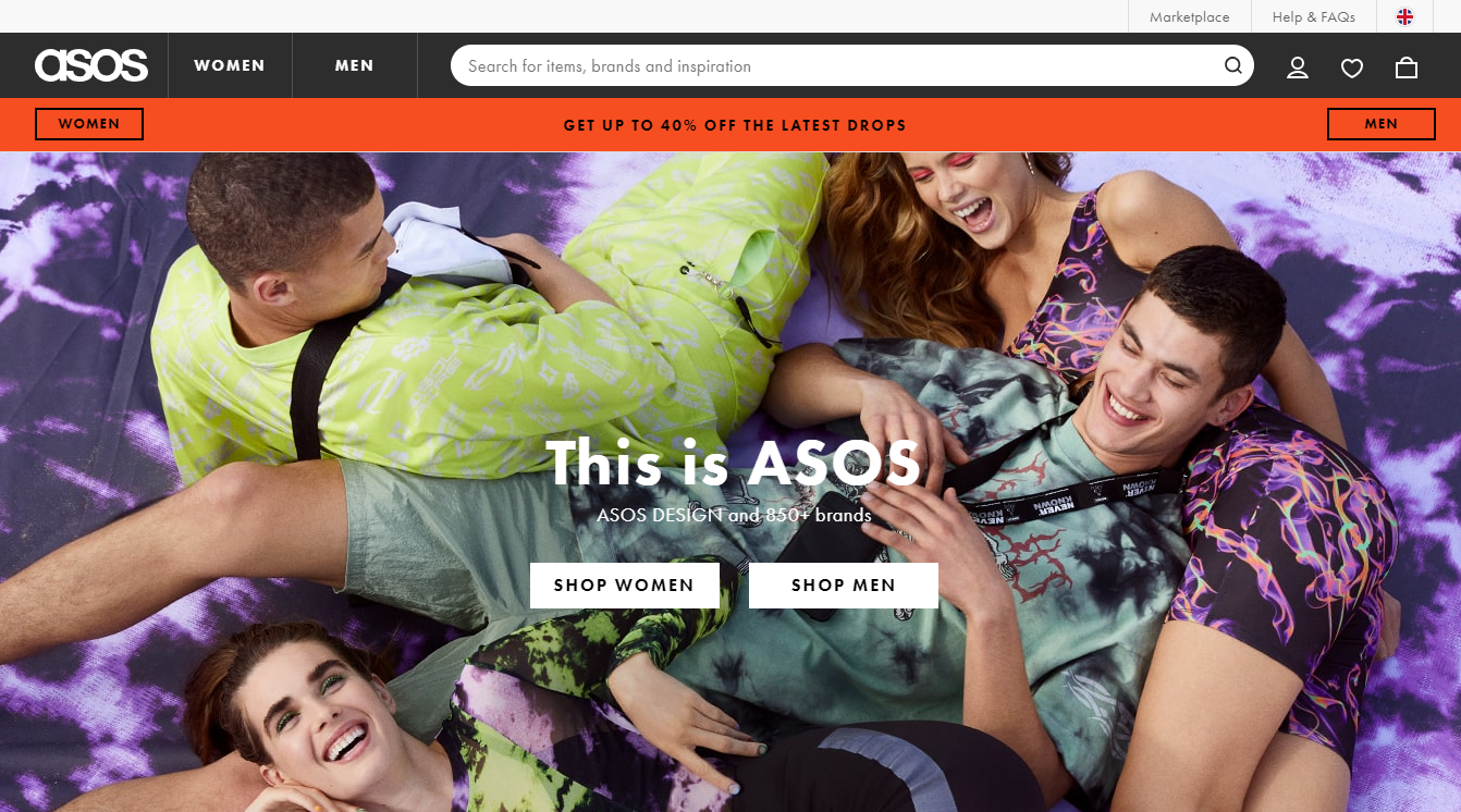 Migliori marketplace per vendere nel Regno Unito: Asos