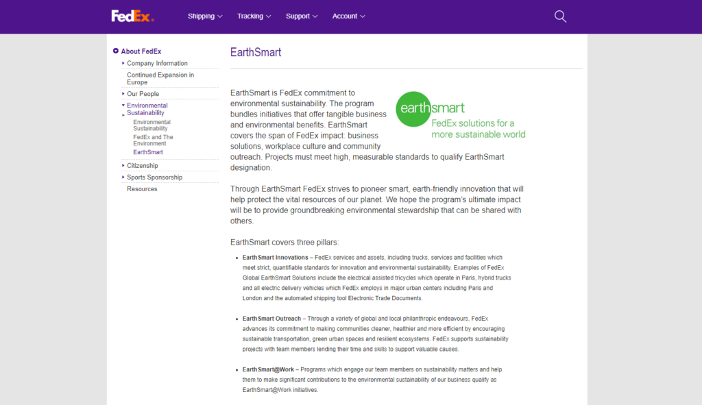FedEx EarthSmart