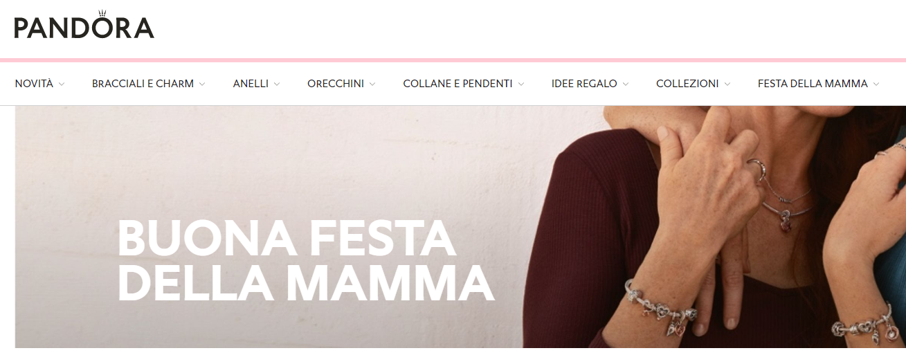 pandora - festa della mamma - campagne marketing